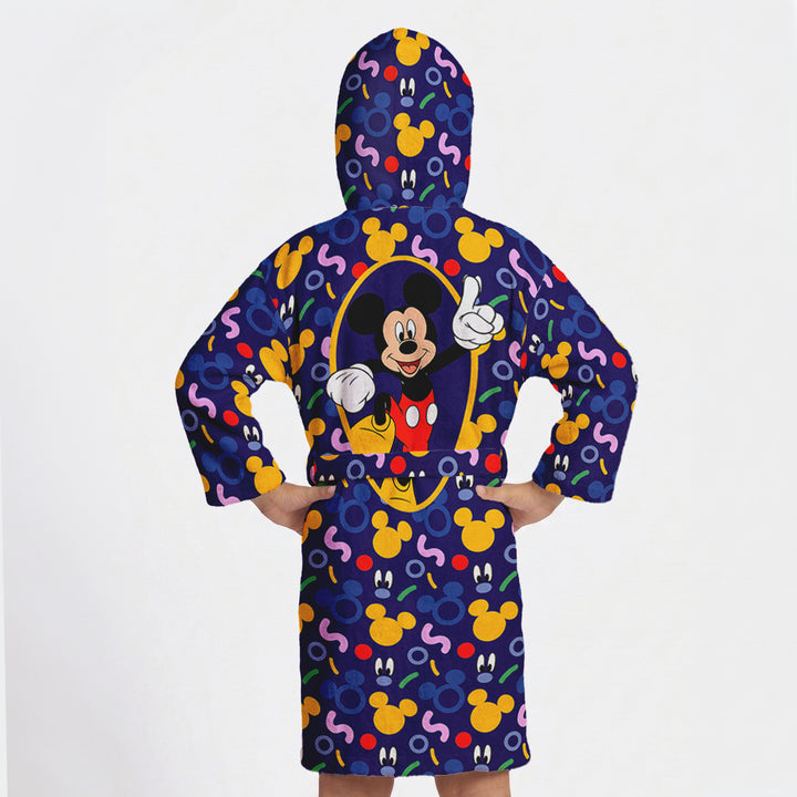 Disney Mickey Mouse Printed Cotton Bathrobe for Kids