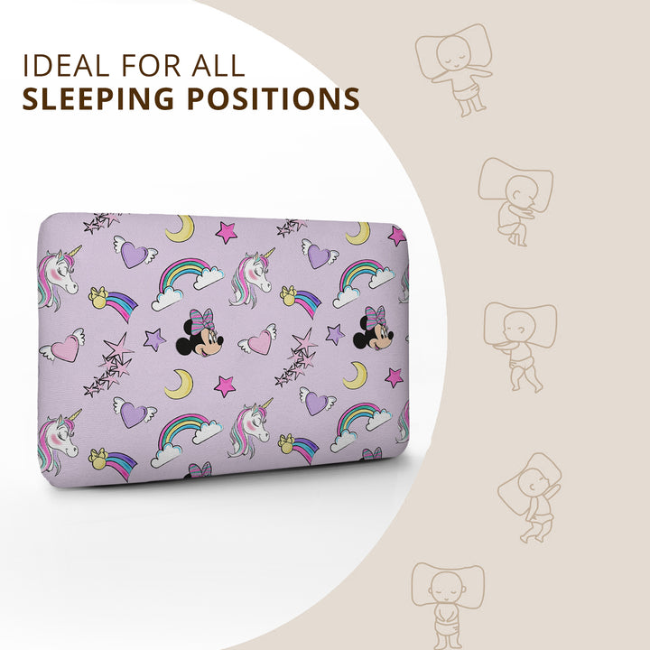 Minnie & Unicorn Memory Foam Pillow for Kids