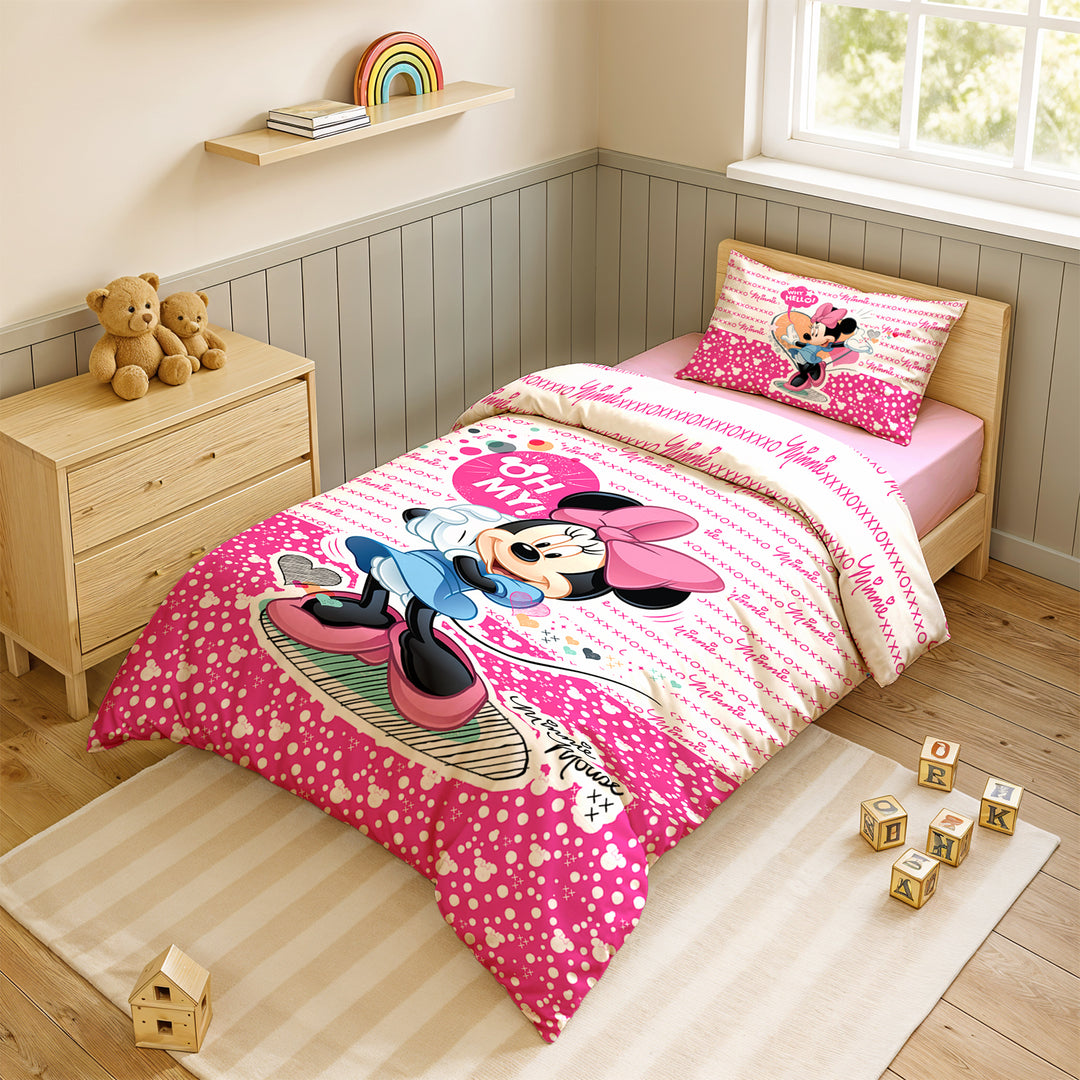 Pink Minnie Twin Bedding Set Bedroom Minnie Mouse Sheets Twin