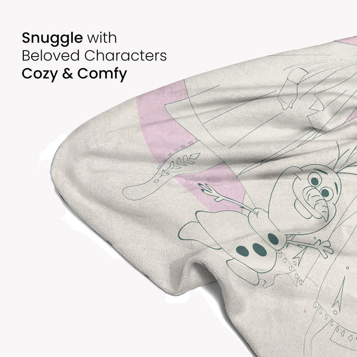 Disney Frozen Kids Single Bed Knitted Blanket