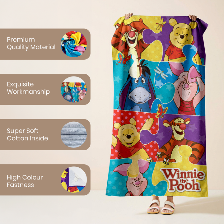 Disney Winnie The Pooh Kids Bath Towel