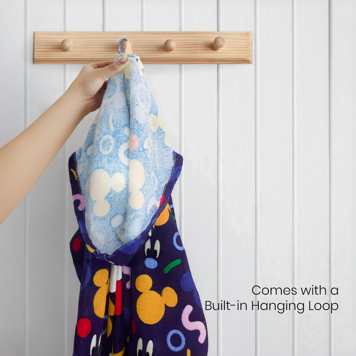 Disney Mickey Mouse Printed Cotton Bathrobe for Kids