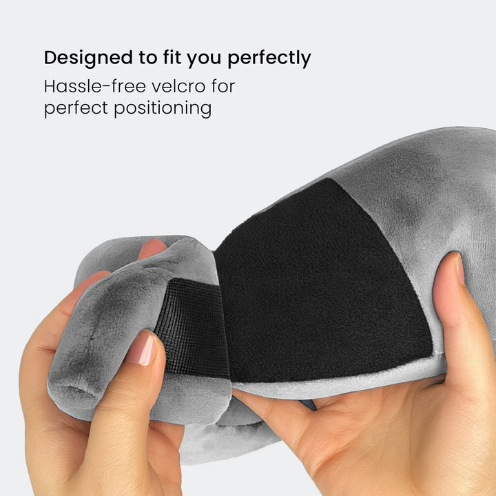 Memory Foam Neck Support Pillow With Adjustable Velcro Strap