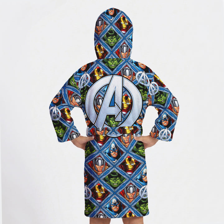 Avengers Printed Cotton Bathrobe for Kids