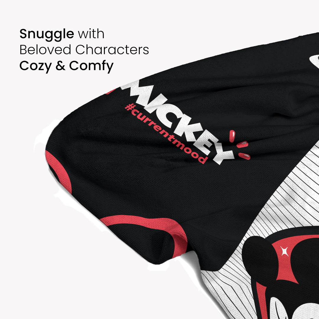 Disney Mickey Mouse Kids Single Bed Knitted Blanket