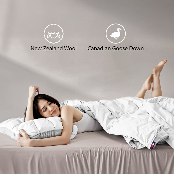 Deslay King Size Wool and Goose Down Duvet