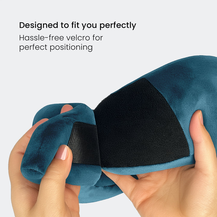 Memory Foam Neck Support Pillow With Adjustable Velcro Strap
