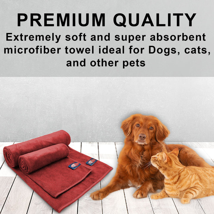 Rust Color Ultra Soft Microfiber Pet Towel