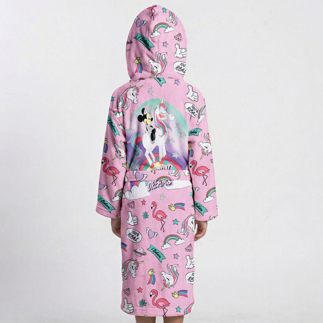 Unicorn Printed Cotton Bathrobe for Kids