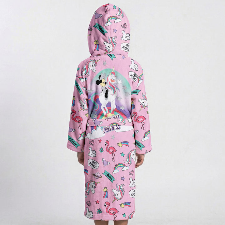 Unicorn Printed Cotton Bathrobe for Kids