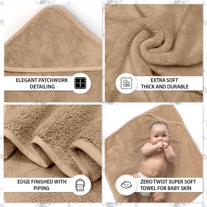 Tevel Zero Twist Baby Hooded Towel