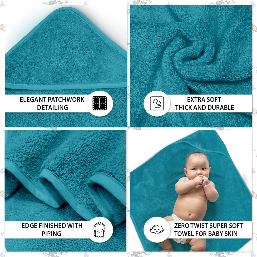Tevel Zero Twist Baby Hooded Towel