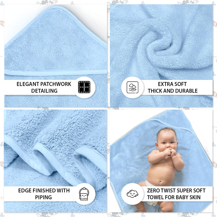 Tevel Zero Twist Baby Hooded Towel