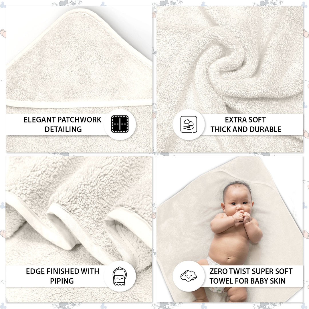 Tevel Zero Twist Baby Hooded Towel
