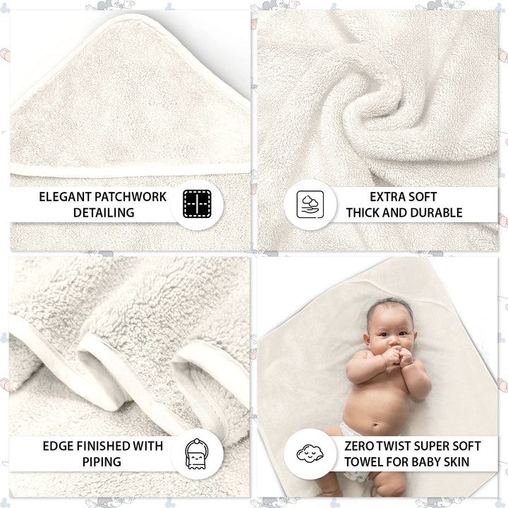 Tevel Zero Twist Baby Hooded Towel