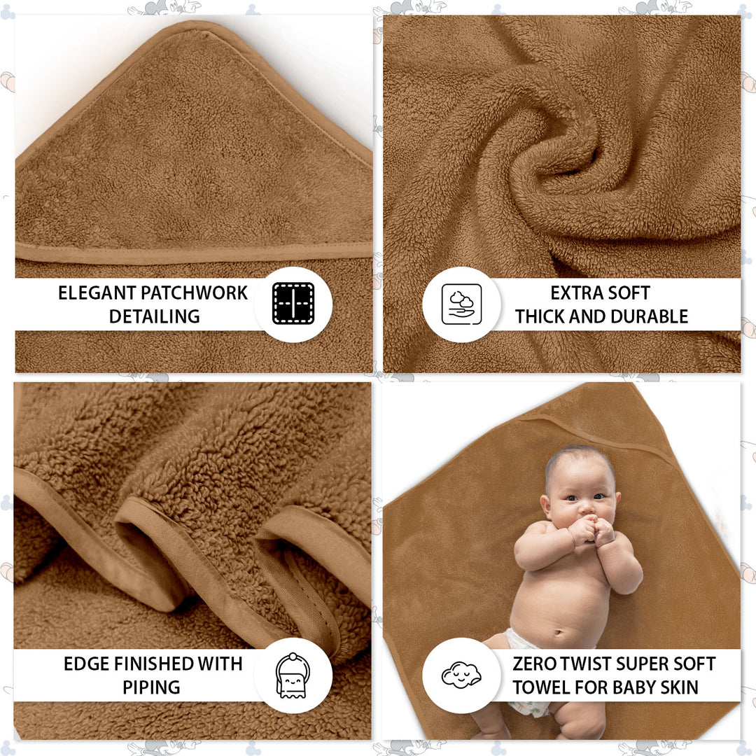 Tevel Zero Twist Baby Hooded Towel