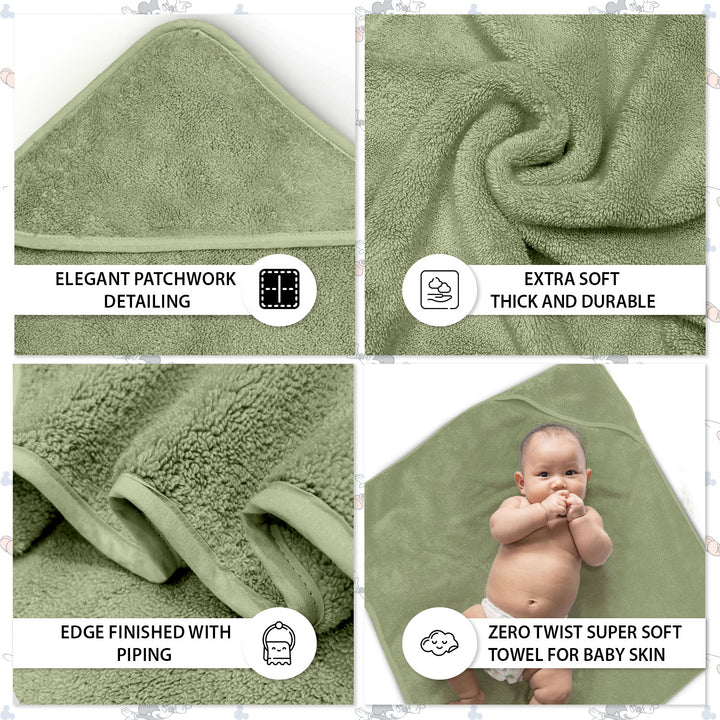 Tevel Zero Twist Baby Hooded Towel