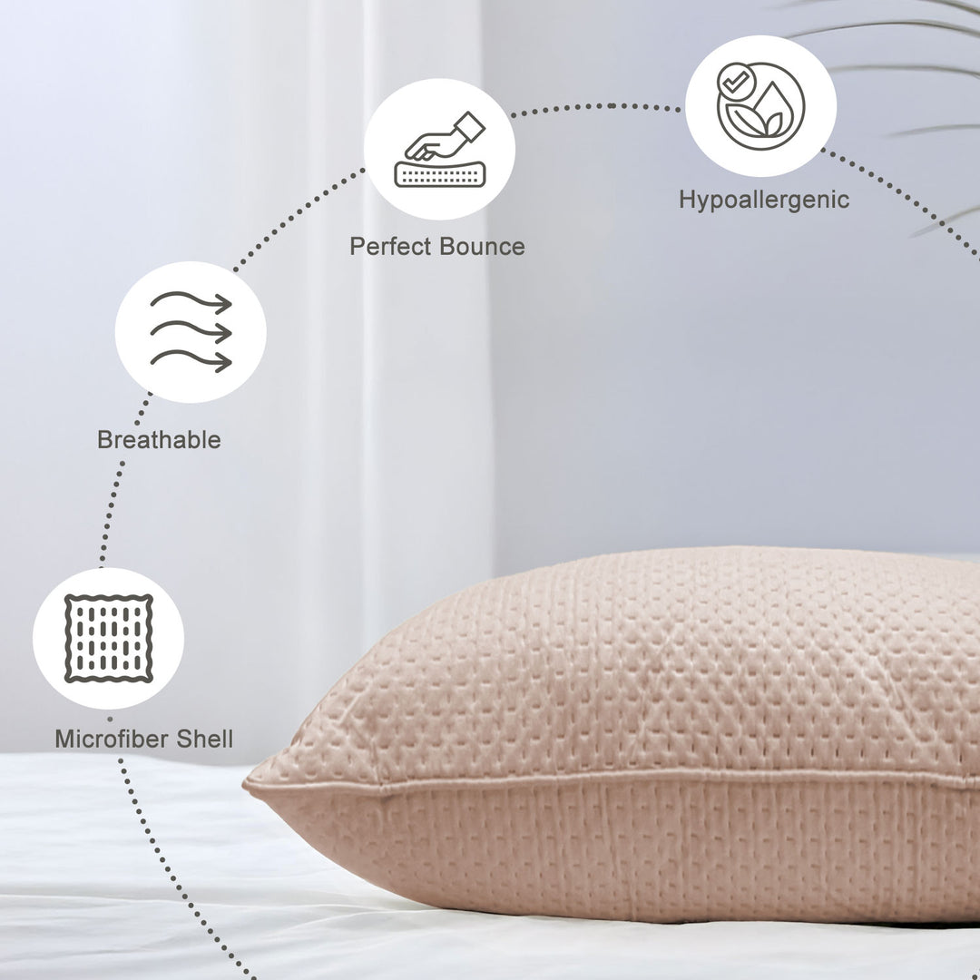Laika Quilted Breathable Microfiber Pillow
