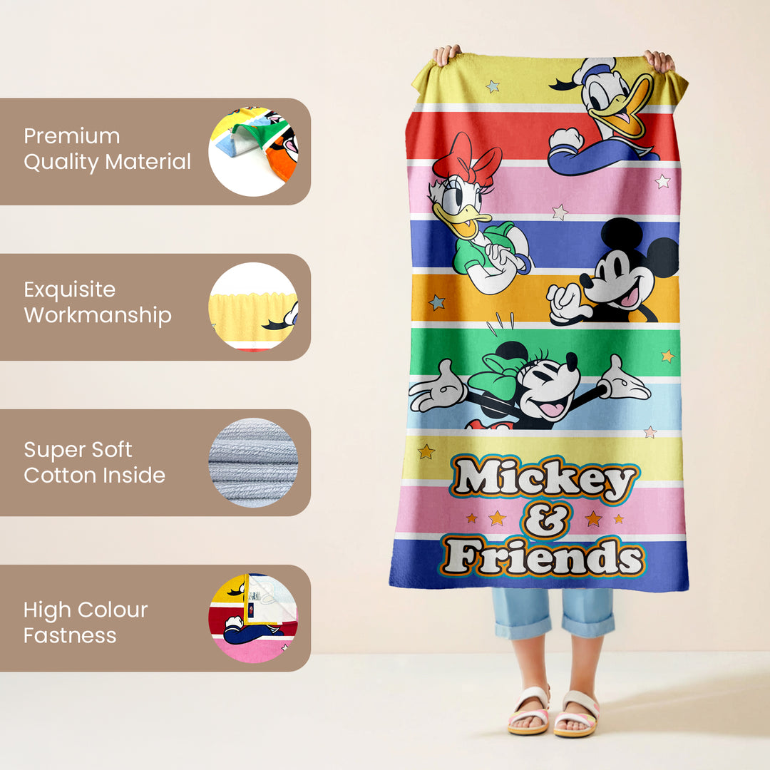 Disney Mickey Mouse & Friends Bath Towel For Kids