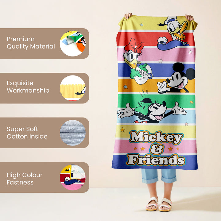 Disney Mickey Mouse & Friends Bath Towel For Kids