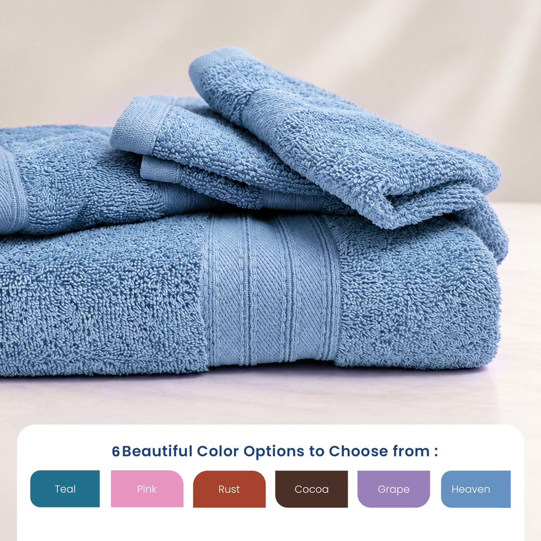 Chakrata 4 pc Towel Gift Set - 450 GSM