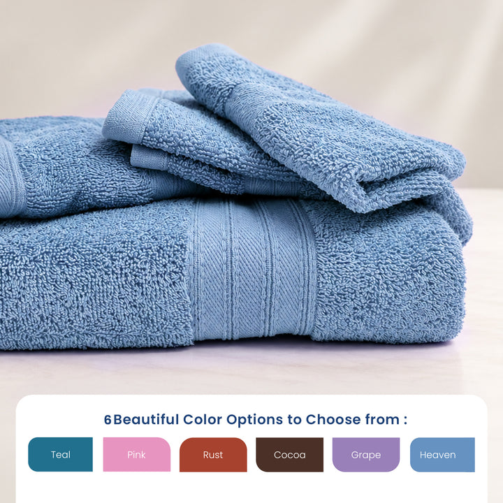 Chakrata 4 pc Towel Gift Set - 450 GSM