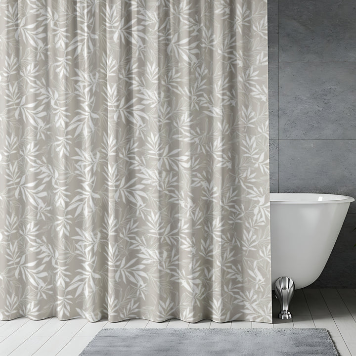 Printed Shower Curtain with Hooks