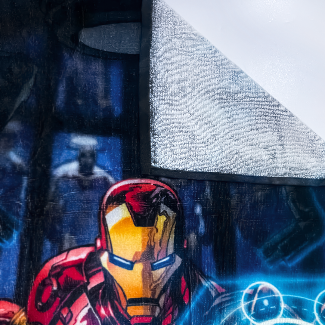 Marvel Ironman Towel : 100% Cotton, Ultrasoft and breathable, High quality (Size : 75 cm x 150 cm) Fade-Resistant. 