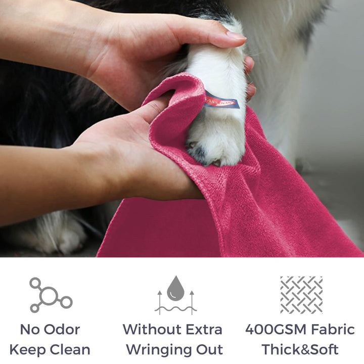 Pink Color Ultra Soft Microfiber Pet Towel