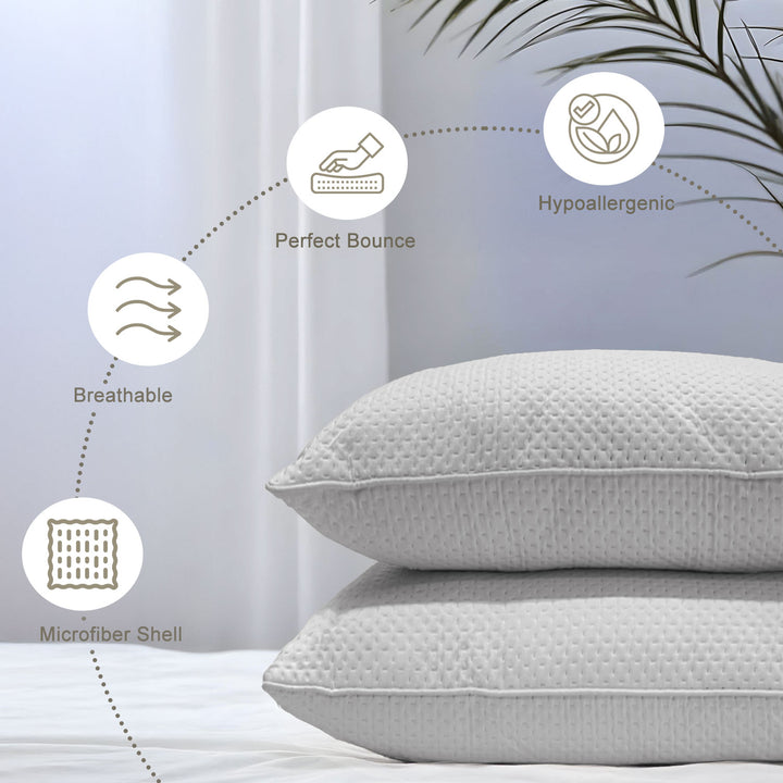 Laika Quilted Breathable Microfiber Pillow