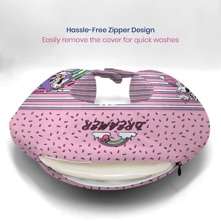 Disney Minnie & Unicorn Memory Foam Neck Pillow For Kids