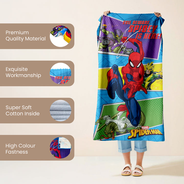 Marvel Spiderman Bath Towel For Kids