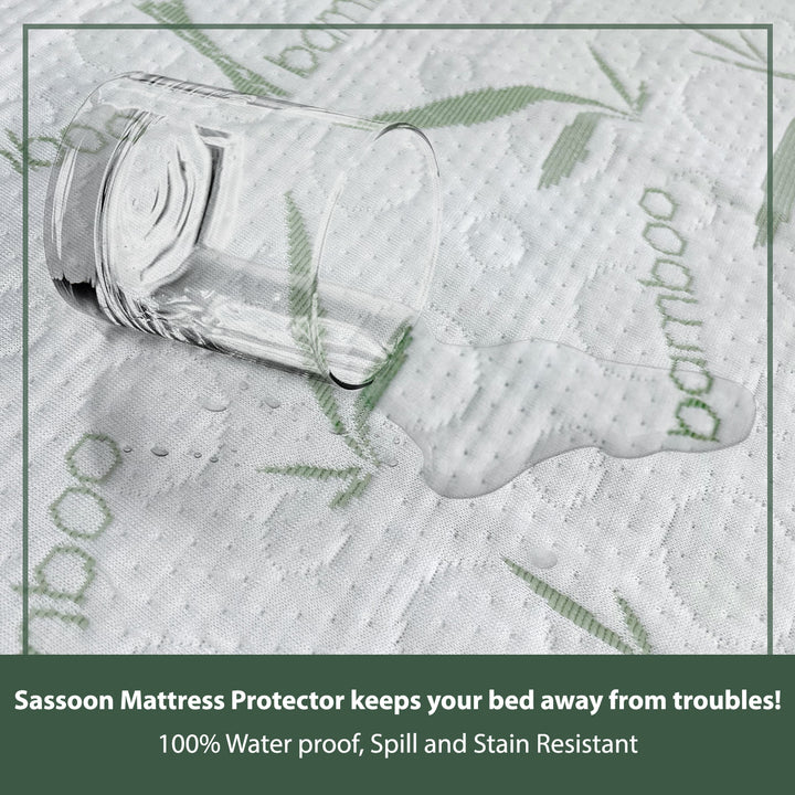 Spur Bamboo Fabric Mattress Protector (72 inch X 78 inch) - Pack of 1