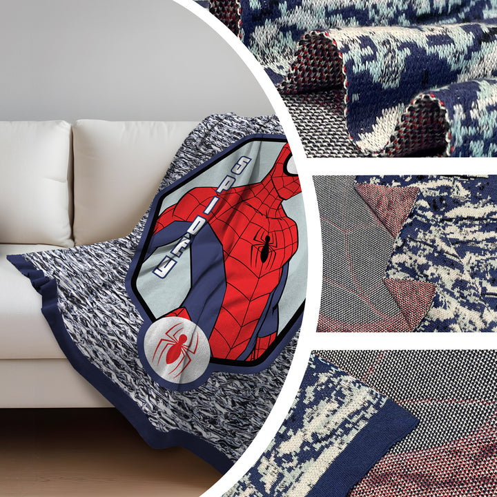 Marvel Spiderman Kids Single Bed Knitted Blanket