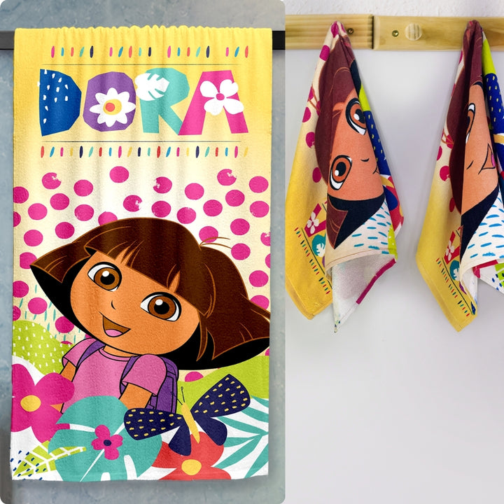 Dora Kids Bath Towel & Hand Towel Combo