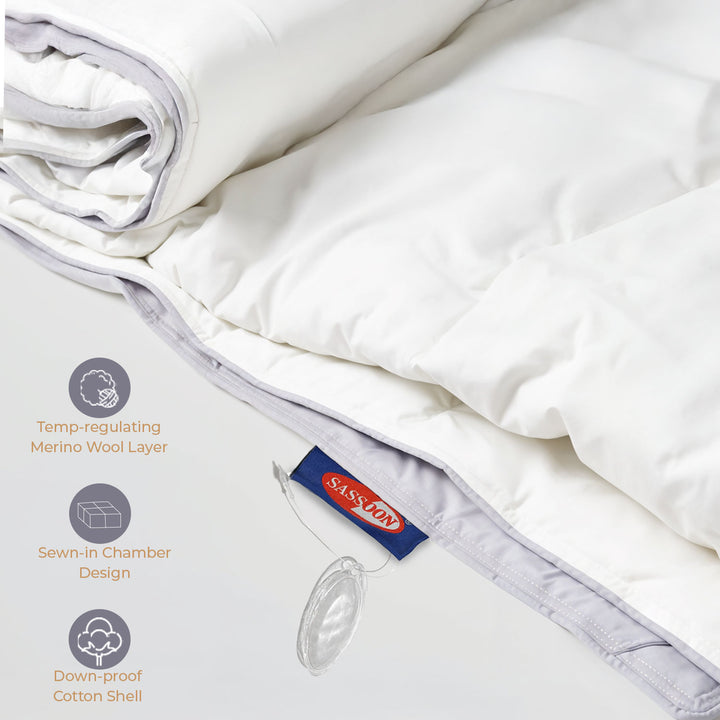 Deslay King Size Wool and Goose Down Duvet