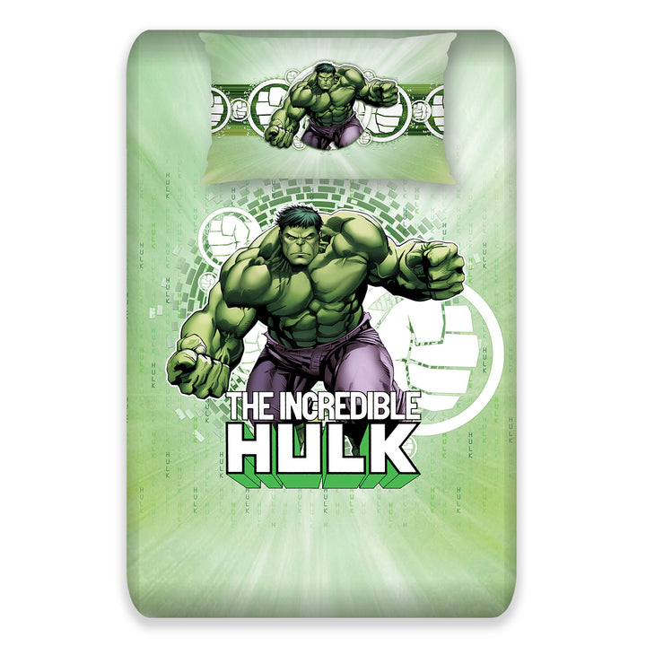 Marvel Hulk Digital Printed 300TC Cotton Bedsheet