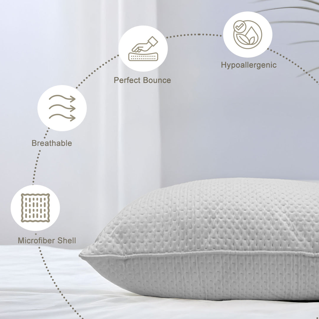 Laika Quilted Breathable Microfiber Pillow