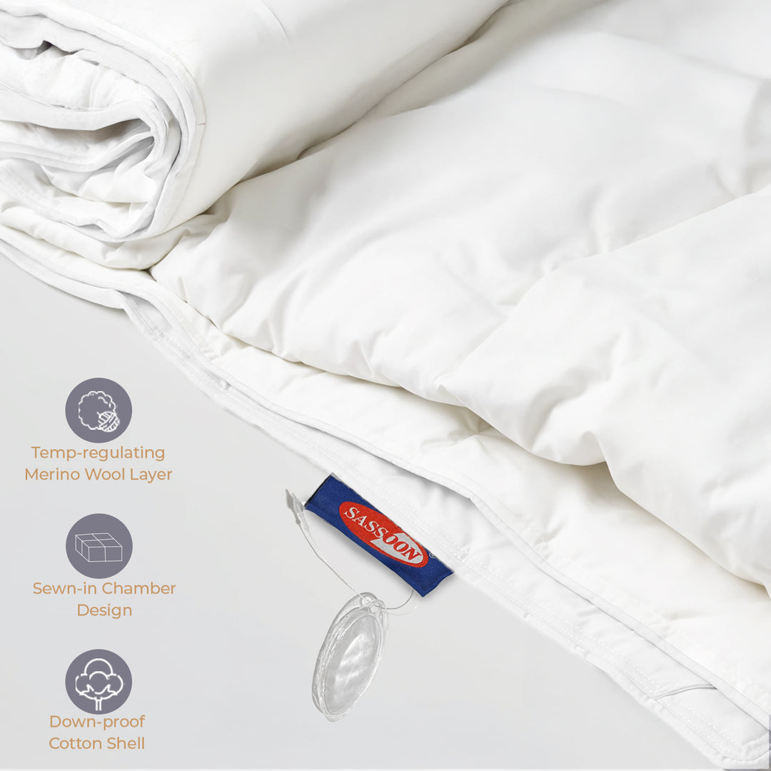 Deslay King Size Wool and Goose Down Duvet