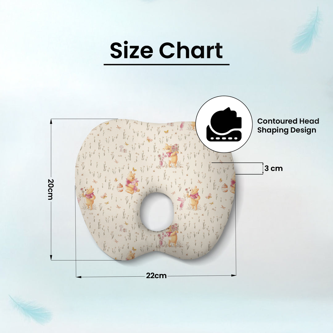 Disney Winnie The Pooh Baby Head Shaping Memory Foam Pillow