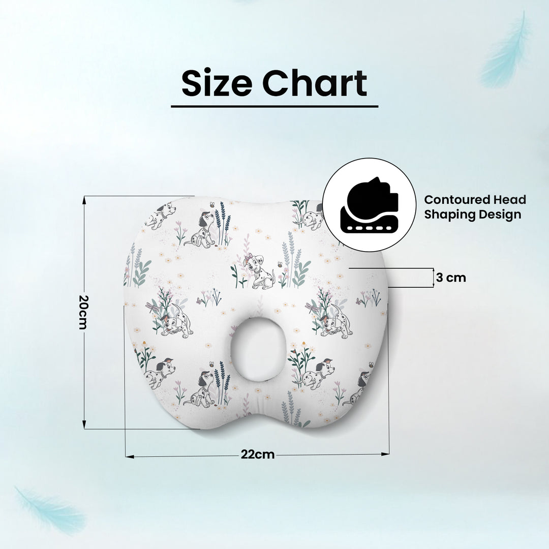 Disney Dalmatian Baby Head Shaping Memory Foam Pillow