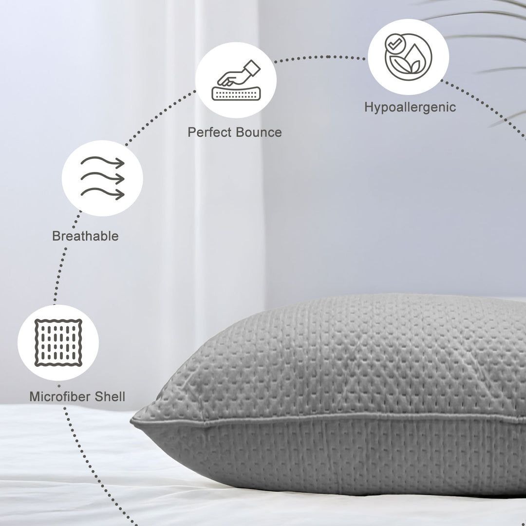 Laika Quilted Breathable Microfiber Pillow