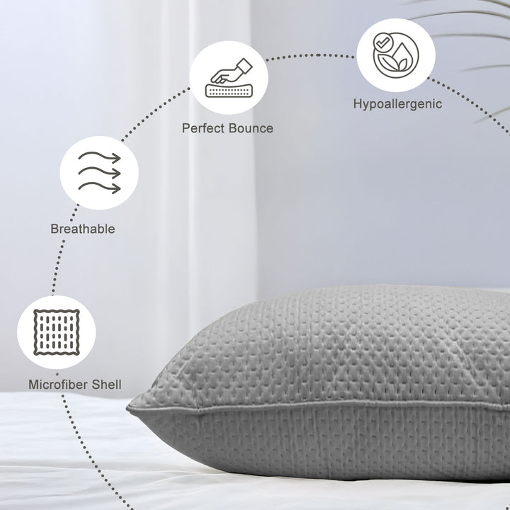 Laika Quilted Breathable Microfiber Pillow