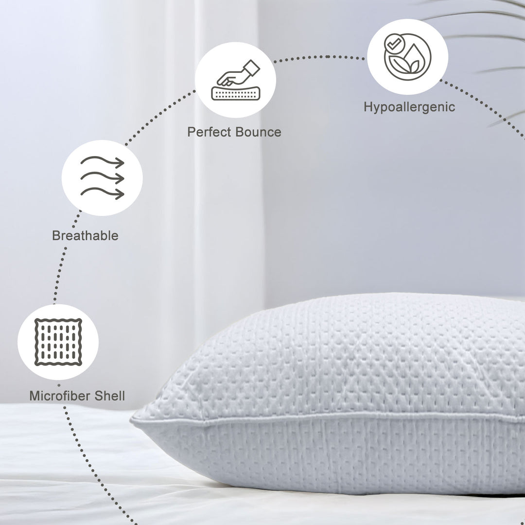 Laika Quilted Breathable Microfiber Pillow