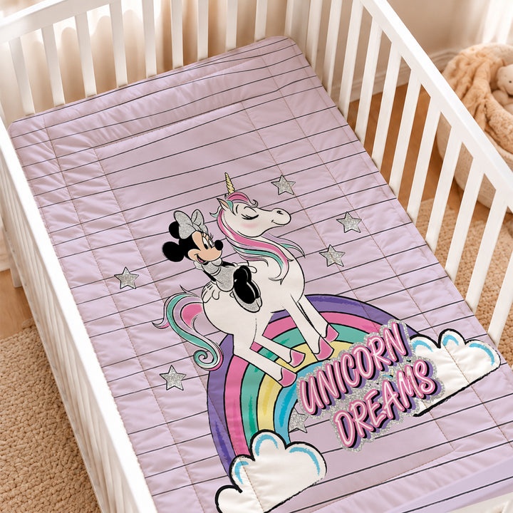 Disney Minnie & Unicorn Baby Quilted Blanket