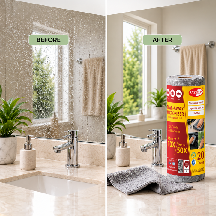 Tear Away Microfiber Multipurpose Cleaning Cloth Roll