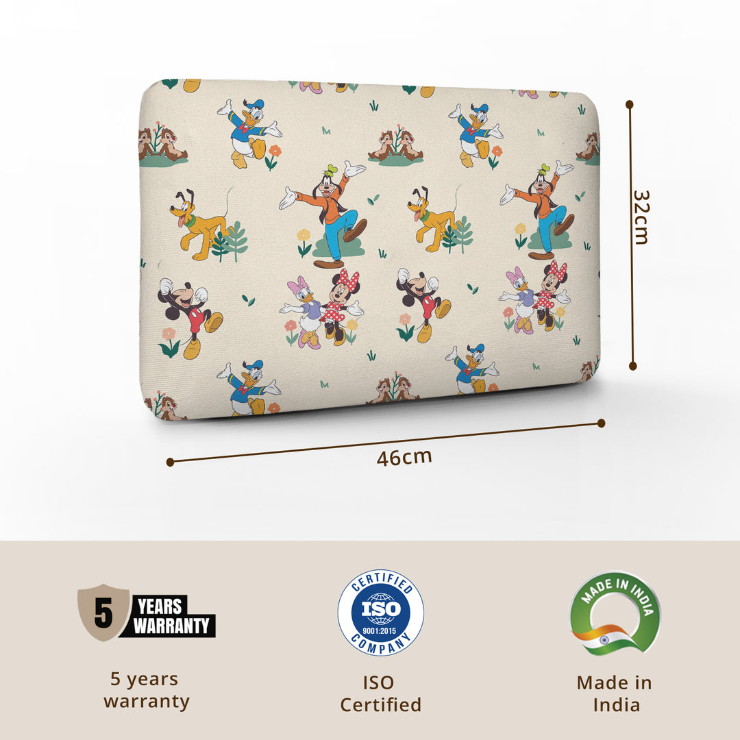 Disney Mickey Mouse & Friends Memory Foam Pillow for Kids