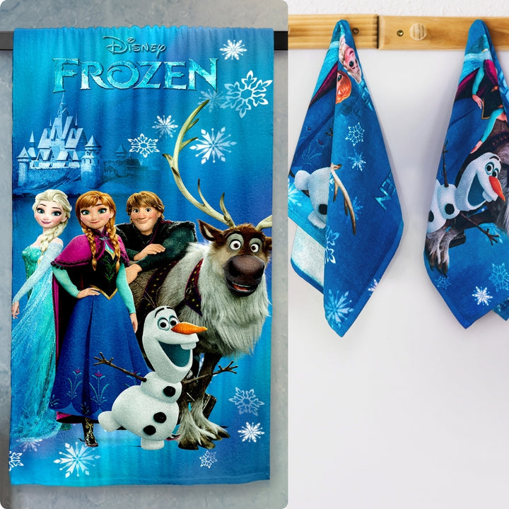 Frozen Kids Bath Towel & Hand Towel Combo