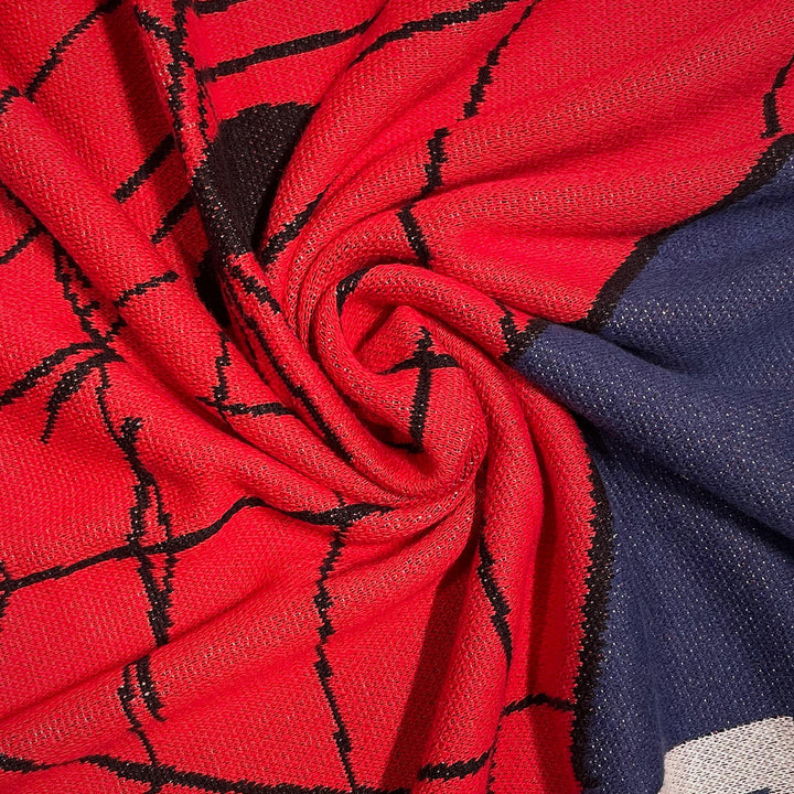 Marvel Spiderman Kids Single Bed Knitted Blanket