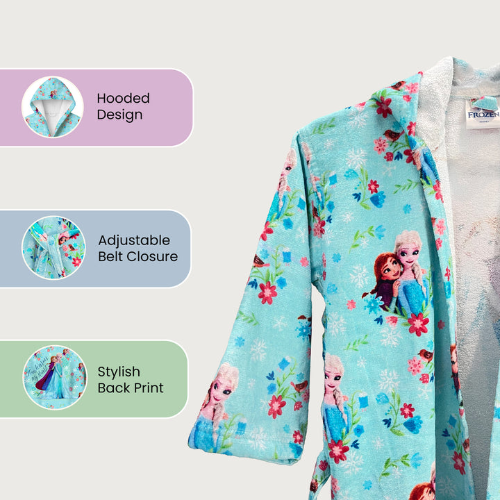 Disney Frozen Printed Cotton Bathrobe for Kids